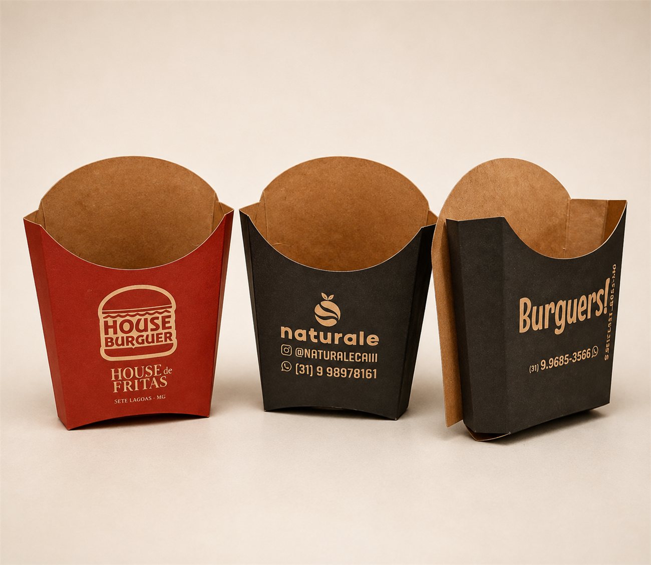 Embalagem personalizada para batatas fritas
