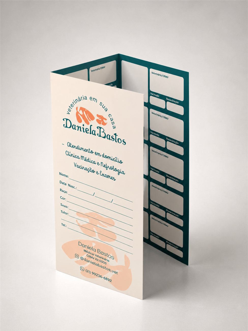 Carteira de vacinação personalizada — Daniela Bastos Veterinária