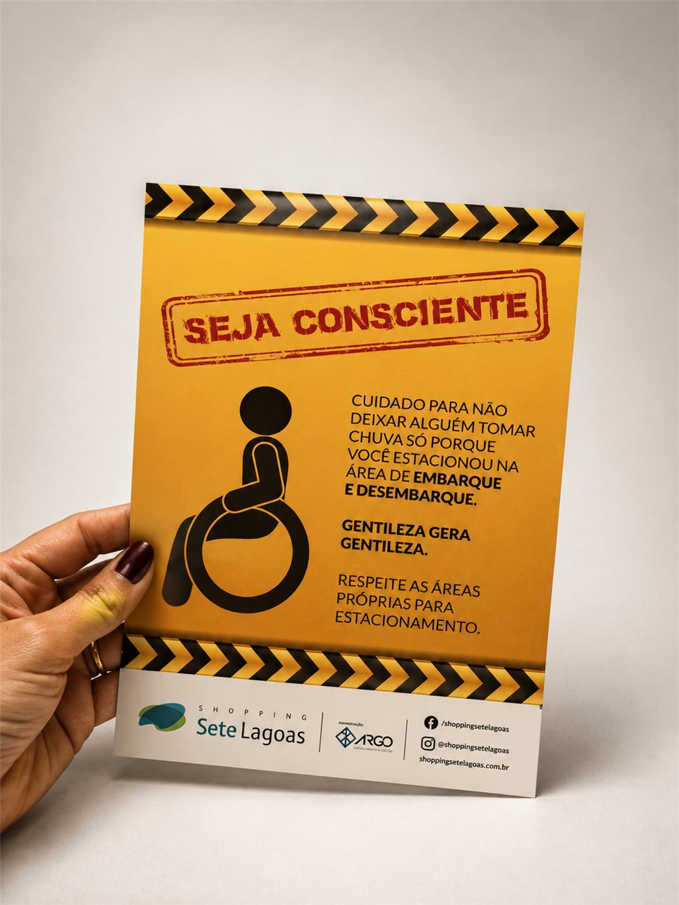 Folheto personalizado — Shopping Sete Lagoas