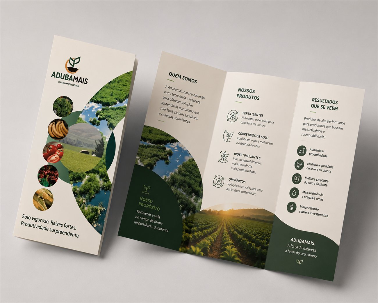 Folder personalizado — Adubamais