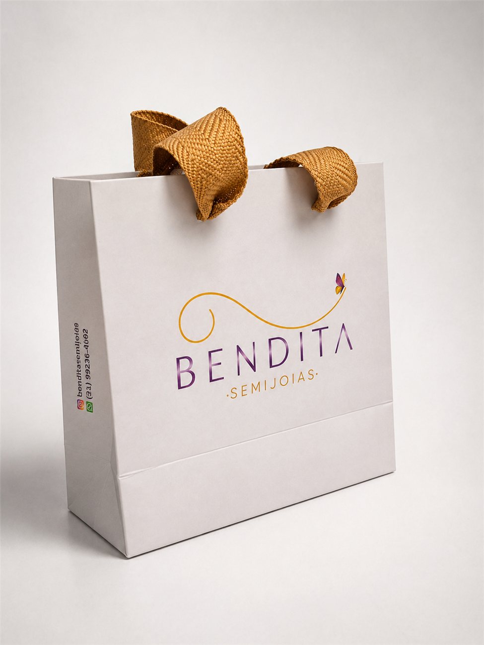 Sacola personalizada — Bendita Semijoias