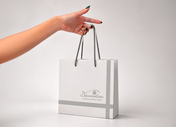 Sacola personalizada — Diamantina Relojoaria